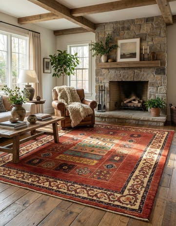 5' x 6' 6 Luribaft Wool Rug