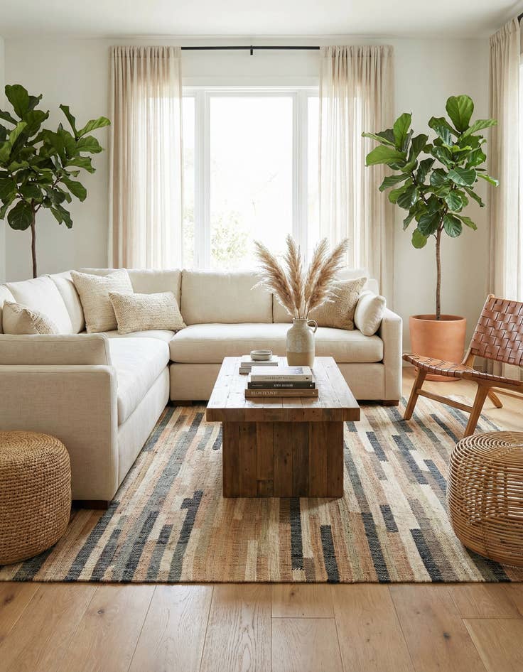 Detail image of 7' 10 x 10'  Hand Woven Kala Handwoven Jute Rug