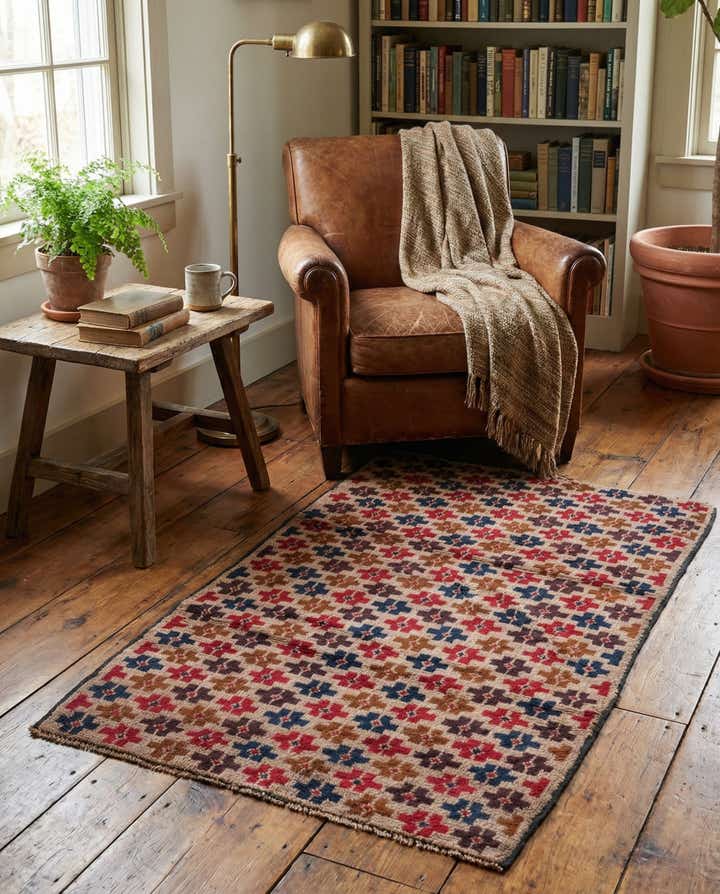 2' 10 x 4' 9 Hand Knotted Balouch Persian Wool Rug