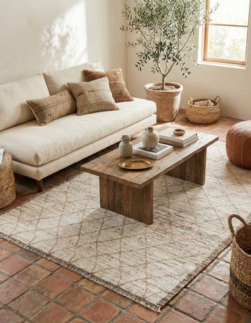 5' 4 x 7' 1 Hand Knotted Moroccan Wool Rug