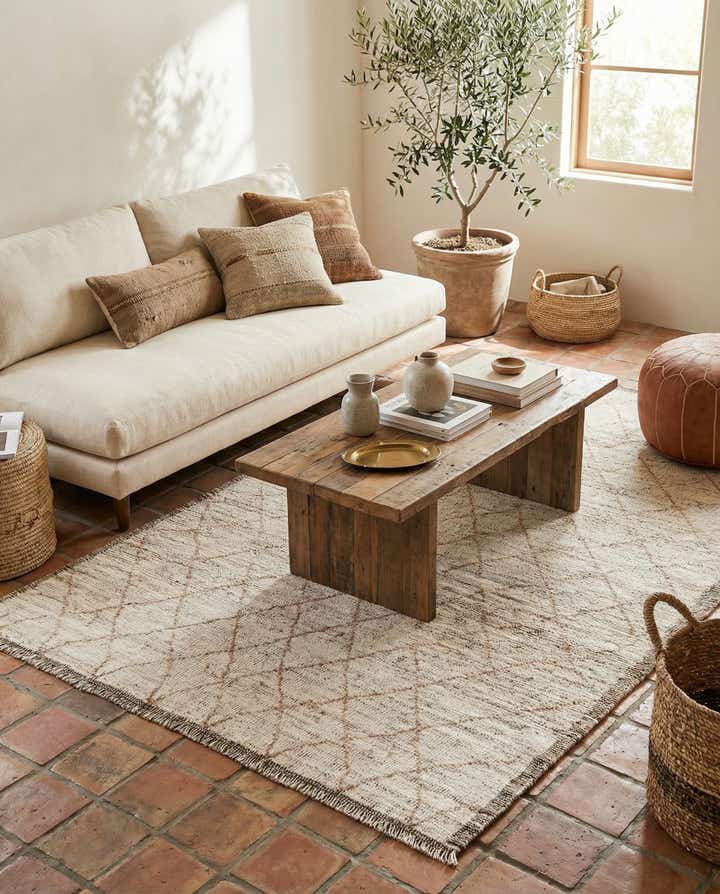 5' 4 x 7' 1 Hand Knotted Moroccan Wool Rug