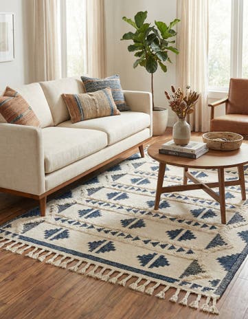 6' 1 x 9' Hand Woven Arizona Wool Rug