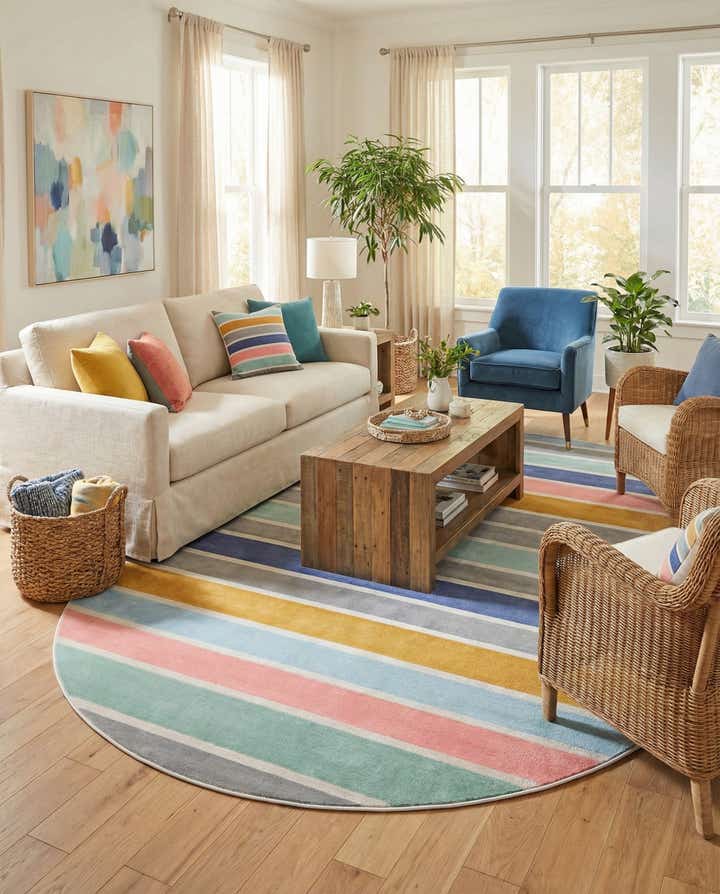 8' x 10' Lotus Oval Rug