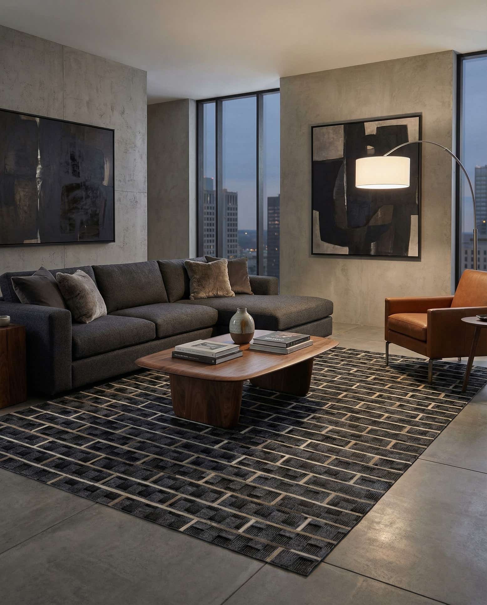 5' 1 x 7' 9 Cowhide - Patchwork Rug