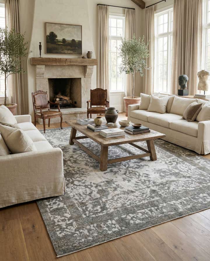 9' 1 x 12' 4 Hand Knotted Ultra Vintage Persian Wool Rug