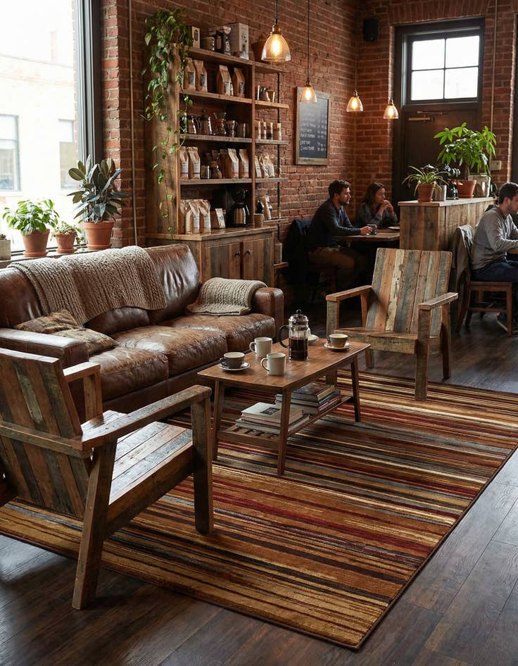 Detail image of 7' x 10' Coffee Shop Rug