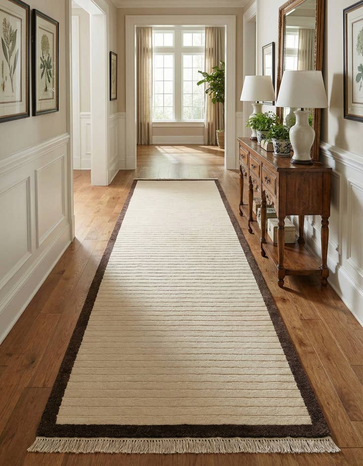 Detail image of 2' 9 x 9' 7  Hand Knotted Darya Wool Runner Rug