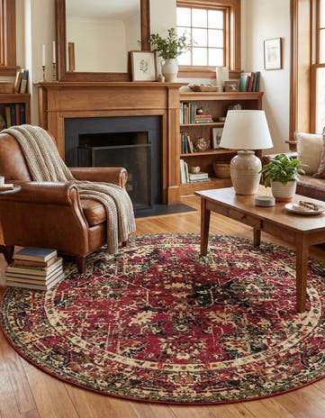 7' x 7' Saturn Round Rug