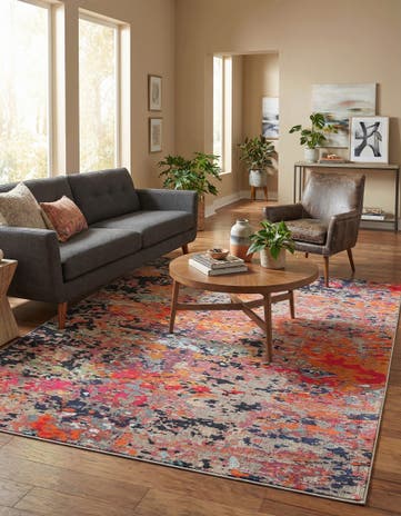 9' x 12' Washable Vivid Rug