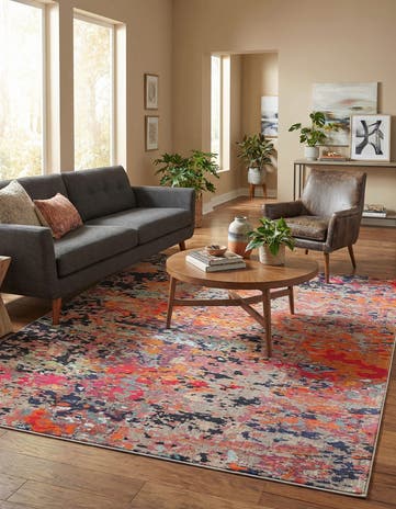 9' x 12' Washable Vivid Rug