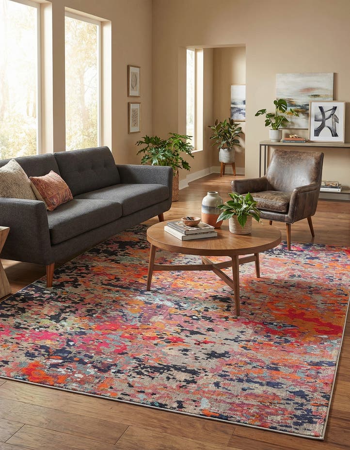 9' x 12' Washable Vivid Rug