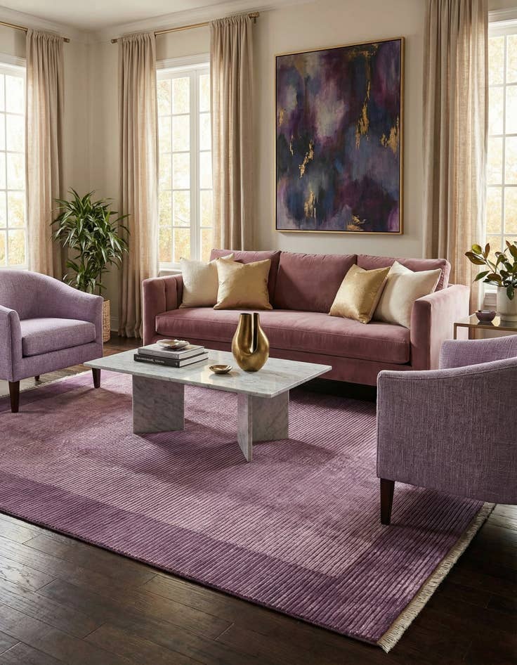 Detail image of  6' 5 x 9' 10  Hand Knotted Darya Wool Rug