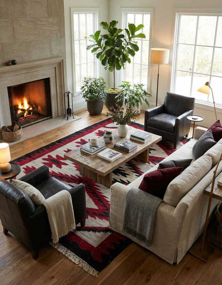 Detail image of 8' 1 x 10' 5  Hand Knotted Darya Wool Rug