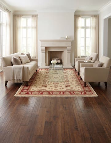 4' 11 x 6' 7 Hand Knotted Ziegler Rug