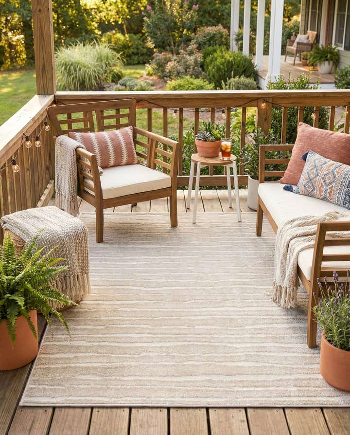 4' x 6' Easy-Clean Sabrina Soto Ola Indoor / Outdoor Rug