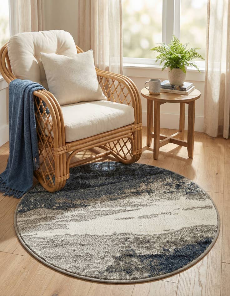Detail image of 3' x 3' Oslo Round Rug