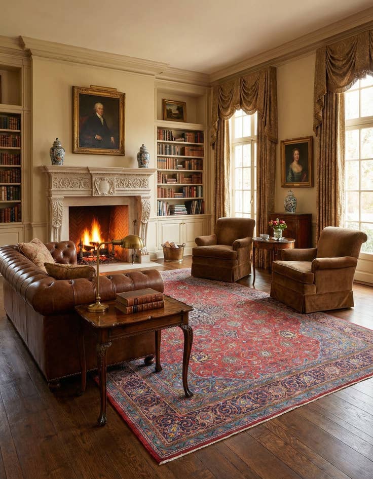 Detail image of 9' 8 x 13' 2  Hand Knotted Sarough Persian Wool Rug