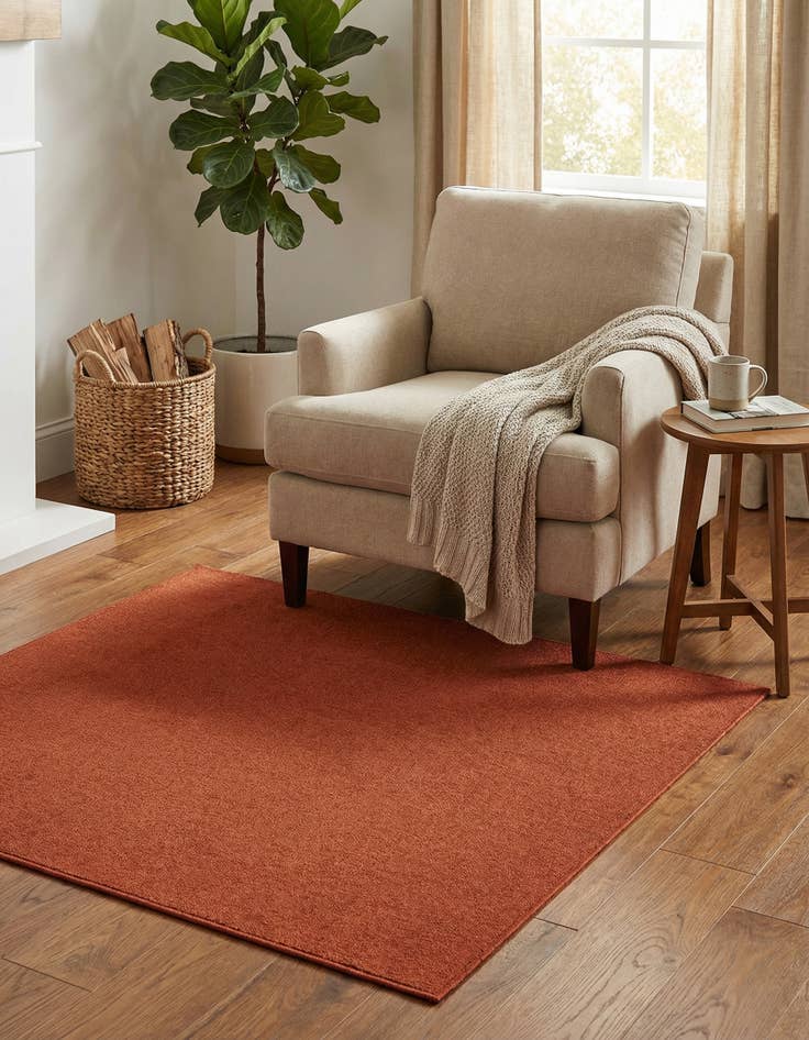 Detail image of 1' 4 x 1' 4 Everyday Solid Sample Rug