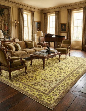 9' 6 x 15' 9 Hand Knotted Vintage Royal Persian Wool Rug