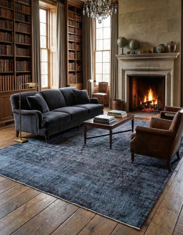 9' 9 x 13' 4 Vintage Royal Wool Rug