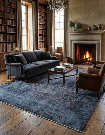 9' 9 x 13' 4 Vintage Royal Wool Rug