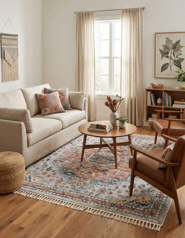 Detail image of 7' 10 x 7' 10 Aramis Square Rug