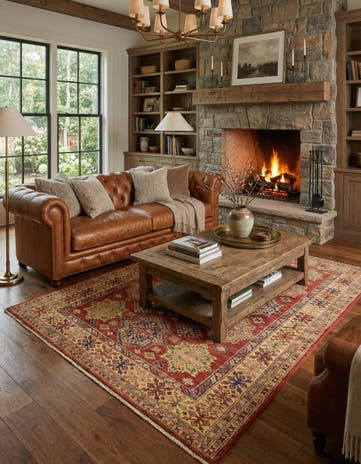 5' 8 x 7' 9 Hand Knotted Kazak Oriental Rug
