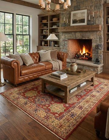 5' 8 x 7' 9 Hand Knotted Kazak Oriental Rug