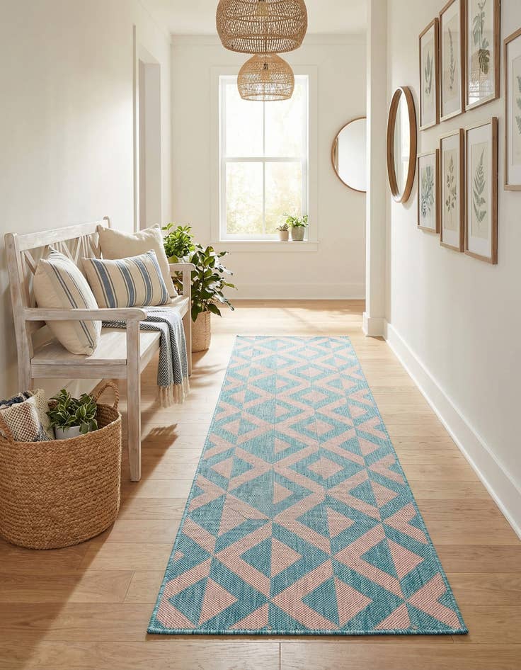 Detail image of 2' x 8'  Washable Jill Zarin Napa Indoor / Outdoor Runner Rug