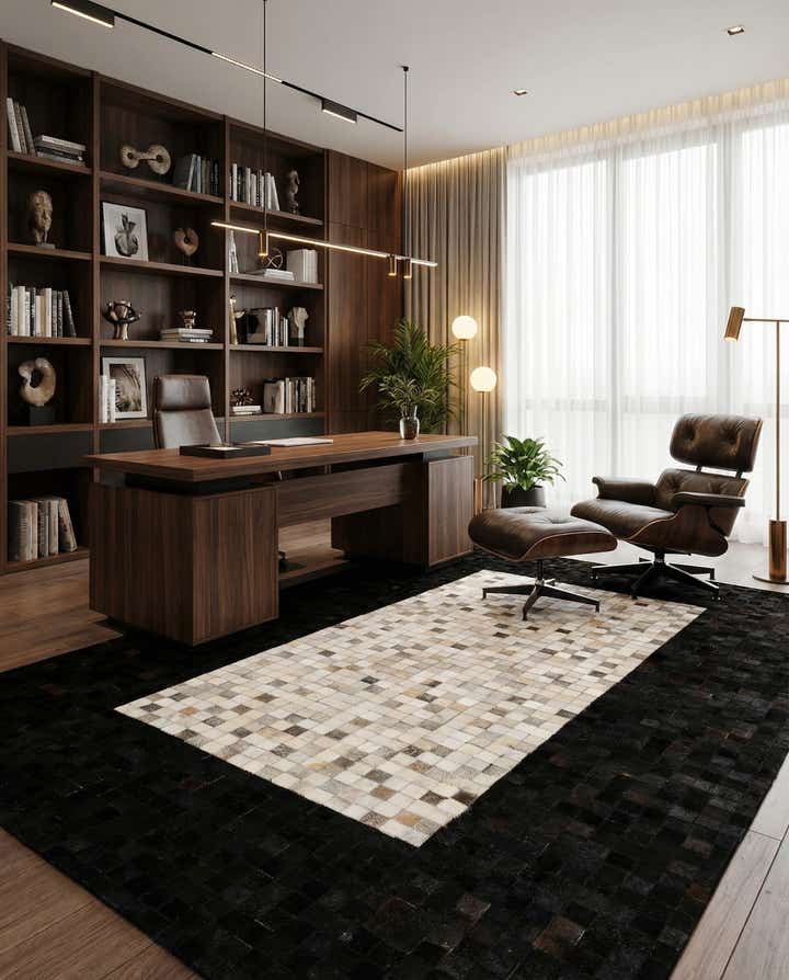 5' x 8' Cowhide - Patchwork Rug