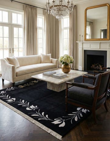 8' 3 x 11' 9 Hand Knotted Darya Wool Rug