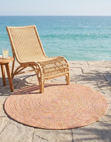 100cm x 100cm Hand Braided Eco Verse Washable Indoor / Outdoor Round Rug
