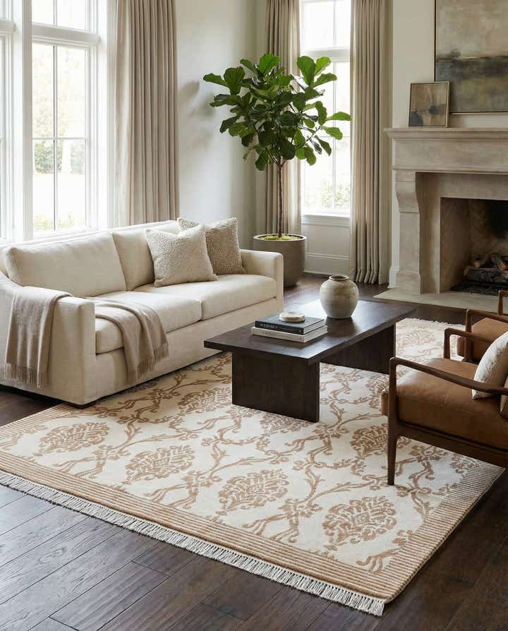 5' 10 x 8' 2 Hand Knotted Darya Wool Rug