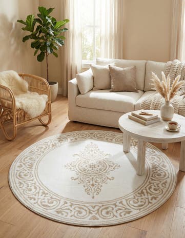 4' x 4' Hermitage Round Rug
