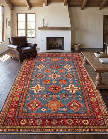 5' 2 x 7' 2 Hand Knotted Kazak Rug