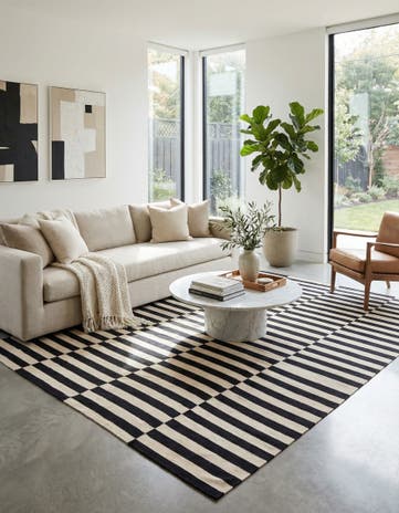 8' 4 x 10' 1 Hand Woven Kilim Modern Wool Rug