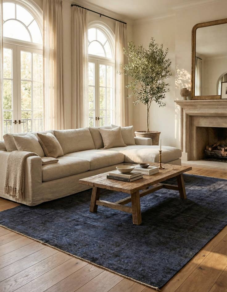 Detail image of 9' 6 x 12' 6  Hand Knotted Ultra Vintage Persian Wool Rug