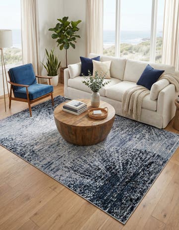 Blue and Gray Tucson Rug