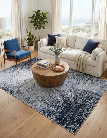 Blue and Gray Tucson Rug