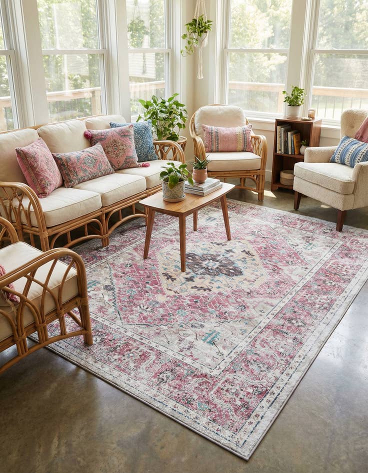 Detail image of  7' 10 x 10'  Washable Yara Rug