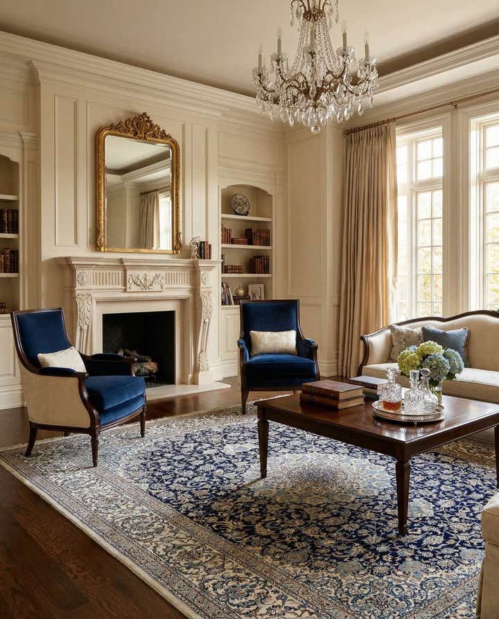 10' 3 x 13' 7 Hand Knotted Nain Rug