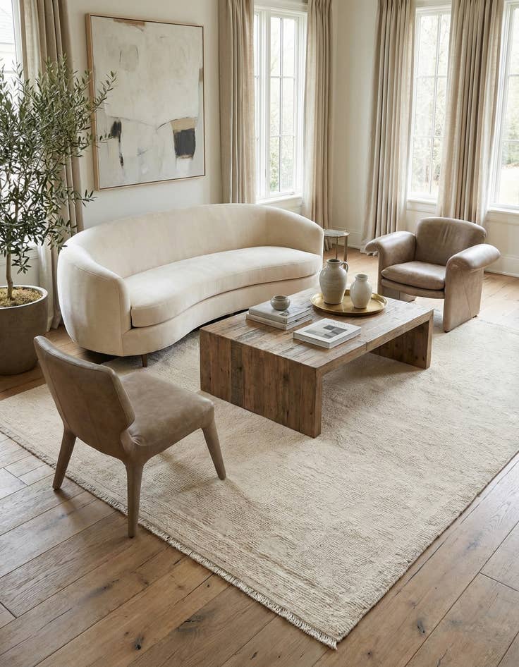 Detail image of 6' x 9' 4  Hand Knotted Darya Wool Rug