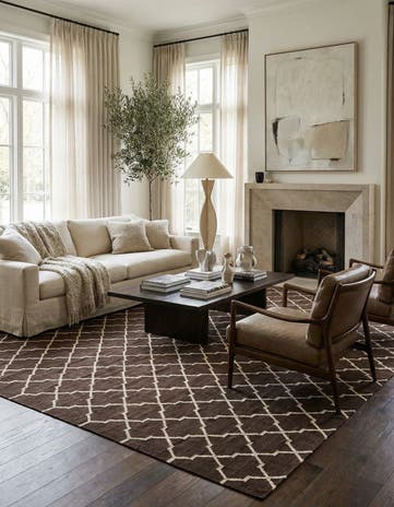 10' 7 x 12' 8 Hand Woven Kilim Modern Wool Rug