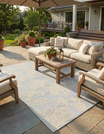 9' x 12' Easy-Clean Aruba Indoor / Outdoor Rug