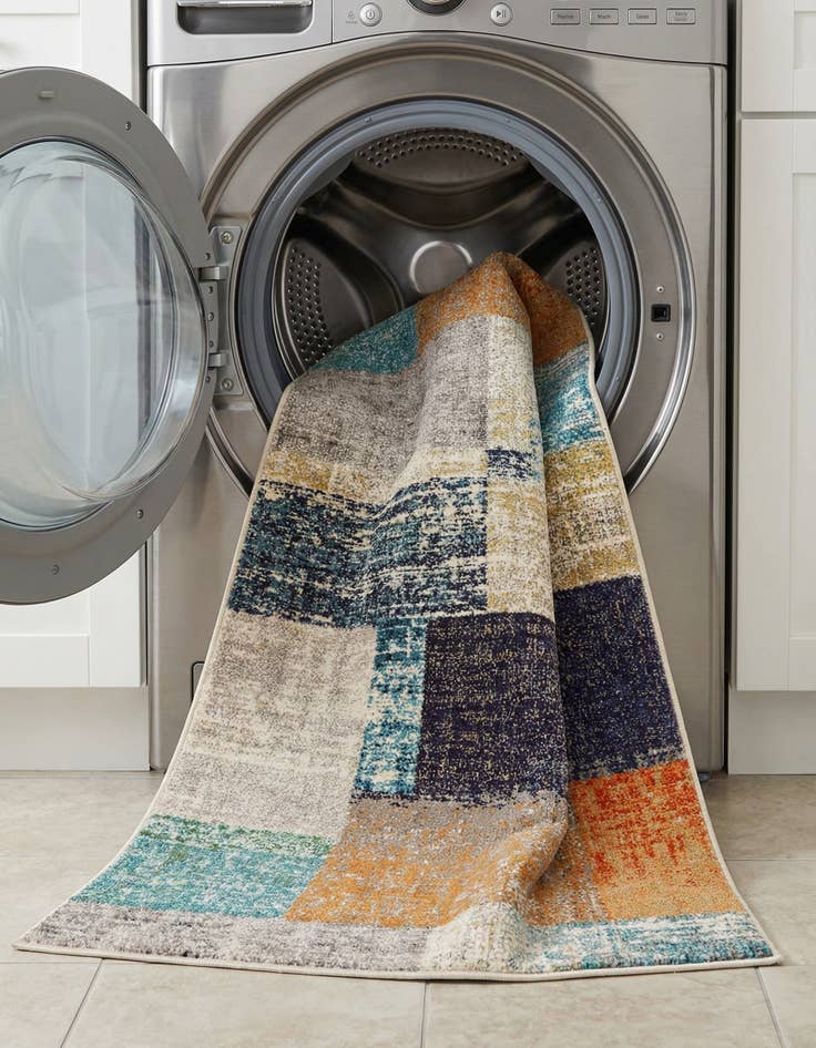 Detail image of  2' 7 x 12'  Washable Vivid Runner Rug