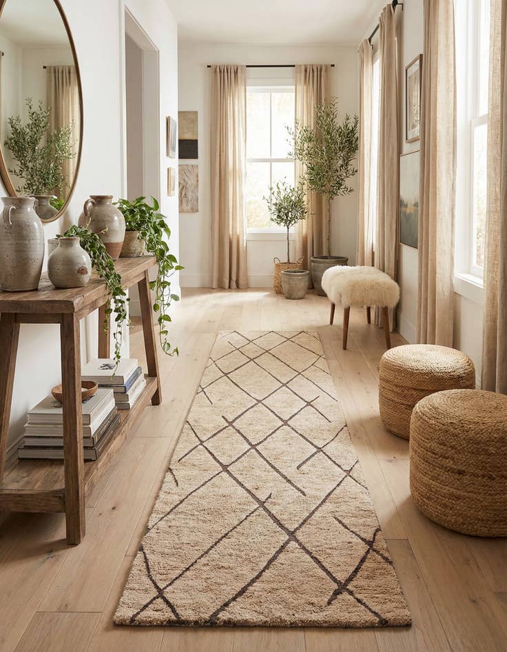 Detail image of  2' 7 x 12' Atlas Moroccan Wool Runner Rug