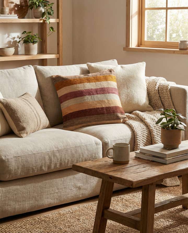 2' 5 x 2' 6 Hand Woven Pillow Wool Square Rug