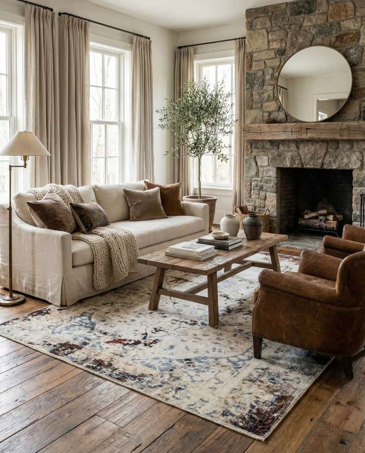 5' 5 x 9' Hand Knotted Ultra Vintage Persian Wool Rug