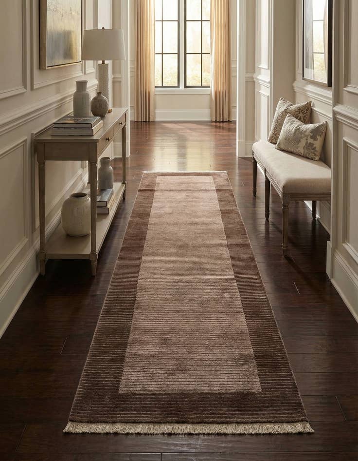 Detail image of  2' 7 x 13' 1  Hand Knotted Darya Wool Runner Rug