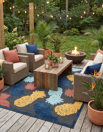 6' x 9' Easy-Clean Belize Indoor / Outdoor Rug